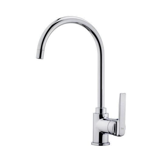 Baterie de bucatarie Teka IN 995, cu teava inalta, Crom